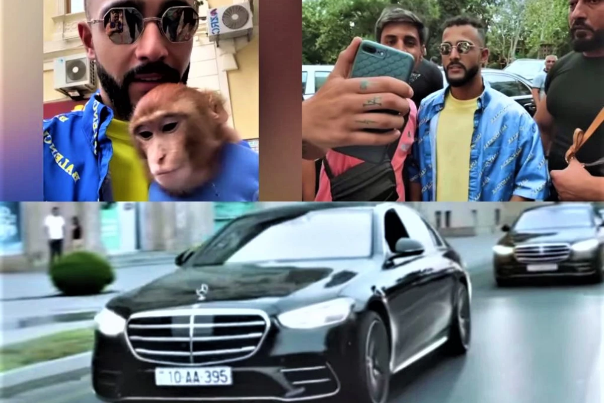 Məşhur azərbaycanlı bloger Bakıda - AA nömrəli maşın sürdü, gəzintiyə çıxdı - VİDEO