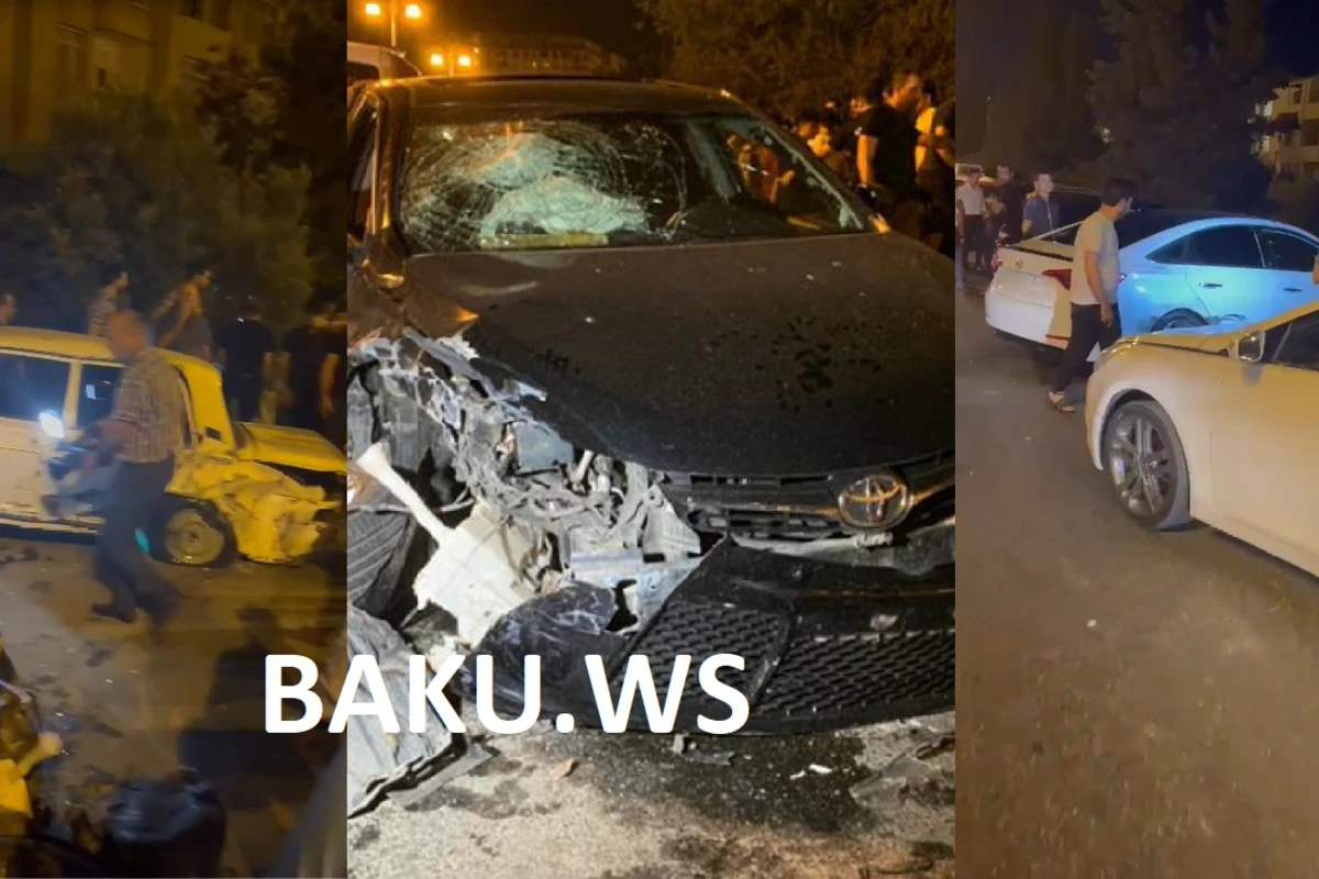Bakıda zəncirvari qəza - VİDEO Bakıda zəncirvari qəza - VİDEO