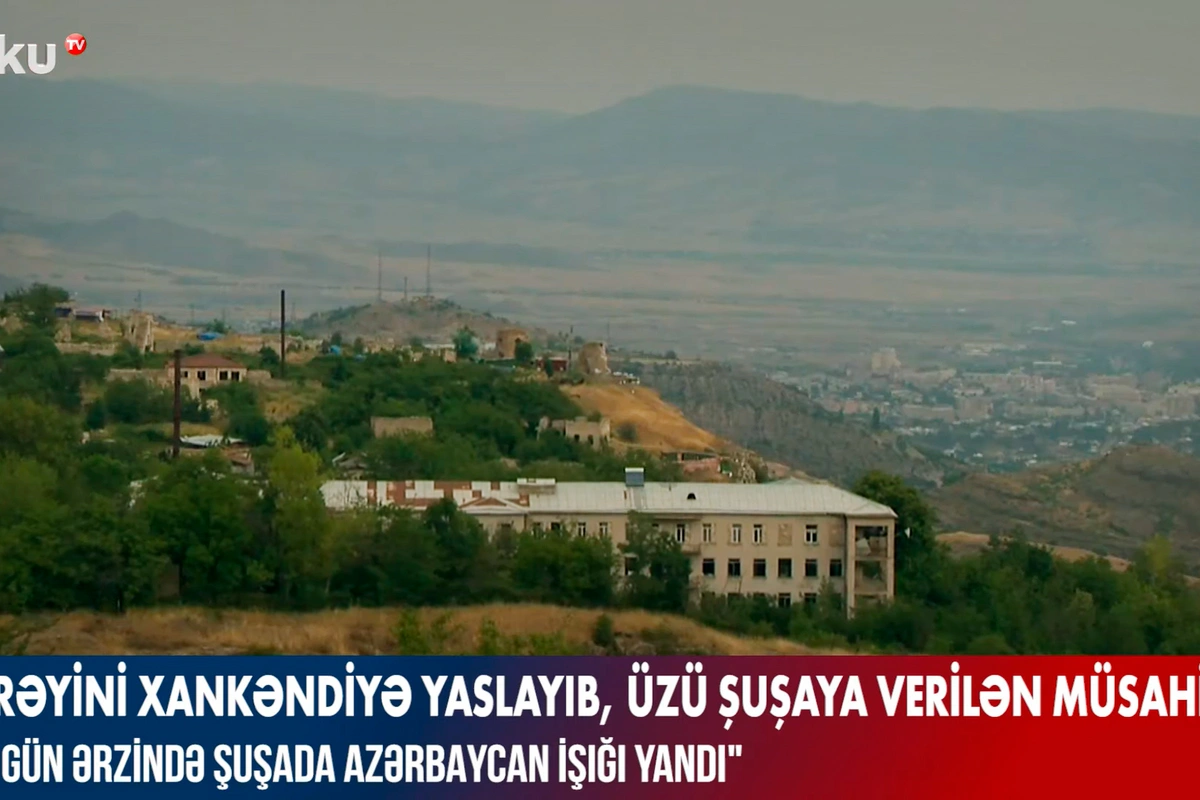 Kürəyini Xankəndiyə yaslayıb, üzü Şuşaya verilən müsahibə - VİDEO