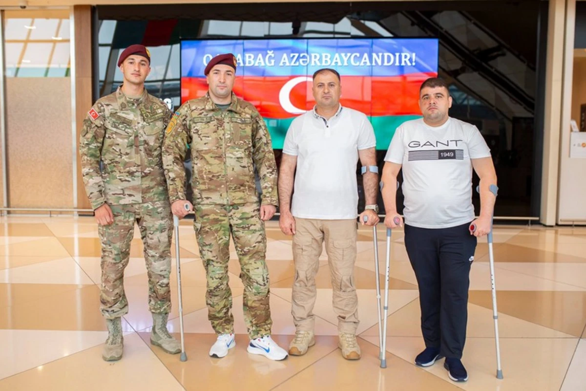 Ağır yaralanan daha 8 qazimiz Türkiyəyə göndərilib - FOTO