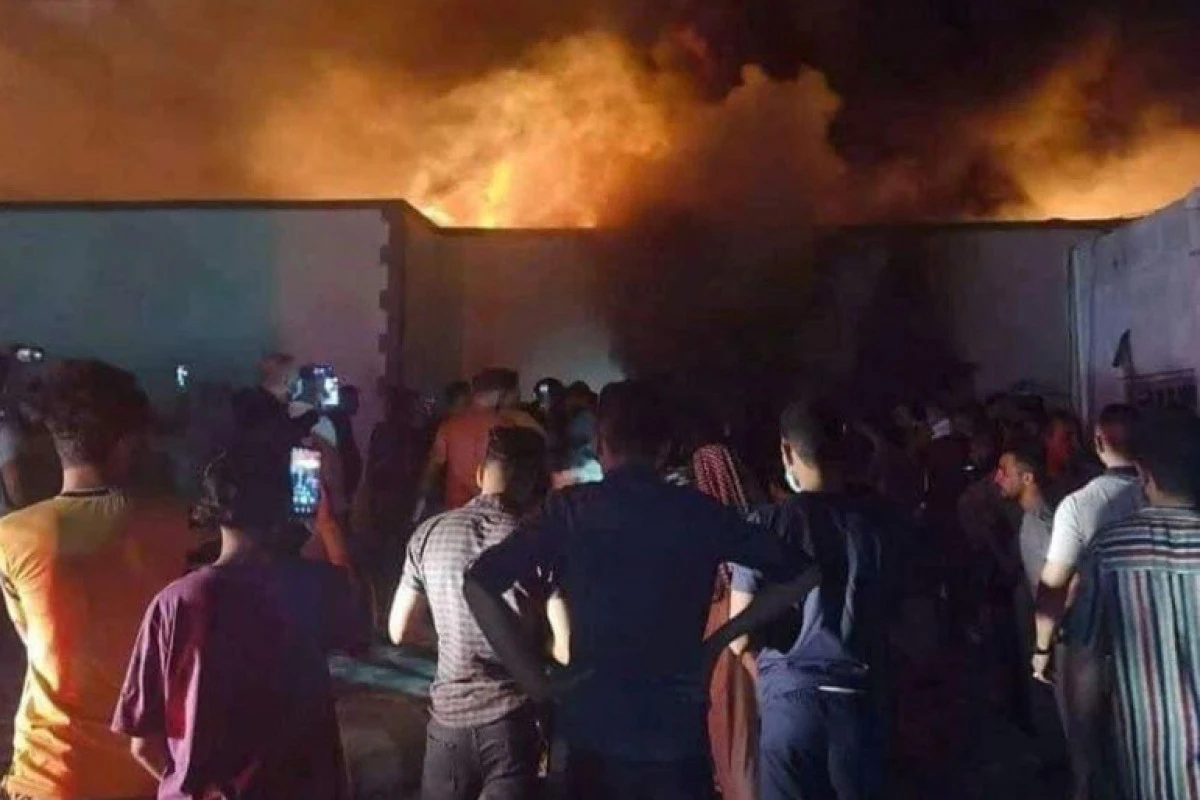 При пожаре в COVID-больнице Ирака погибли 77 человек - ВИДЕО