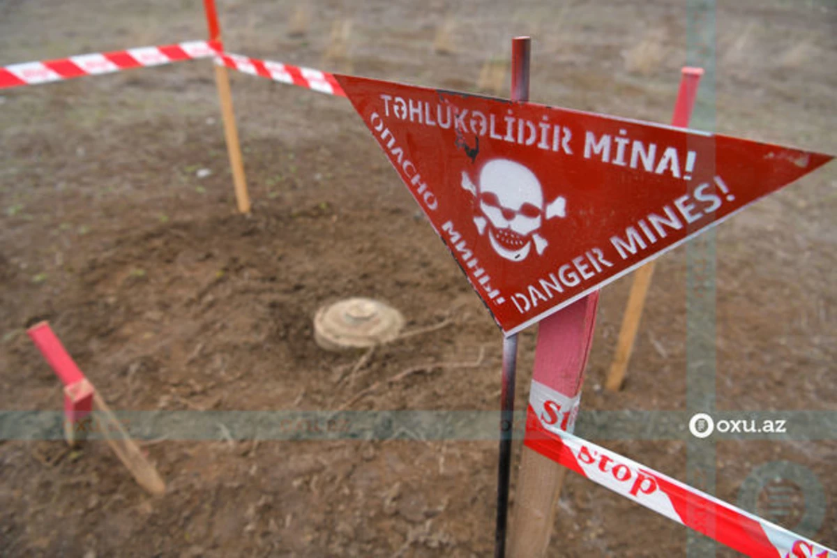 На территории железной дороги Физули-Зангилан обнаружены 1 323 мины и 14 неразорвавшихся боеприпасов