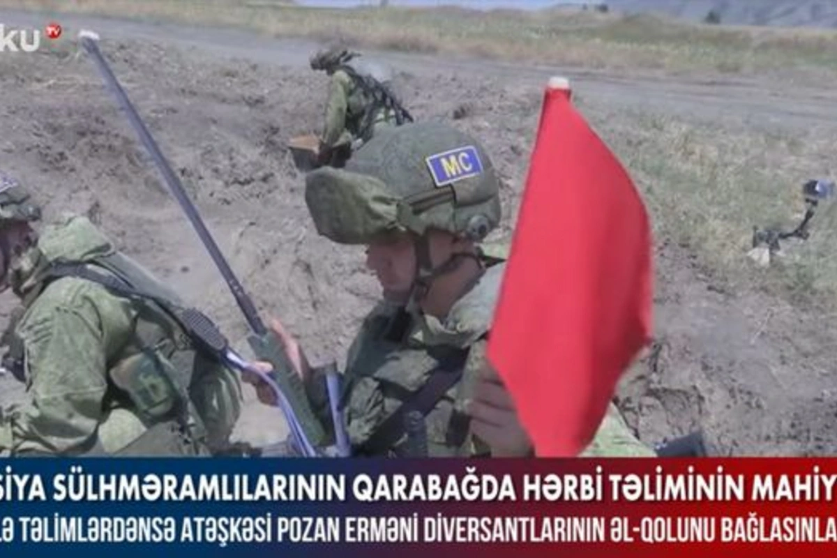 Rusiya sülhməramlılarının Qarabağda hərbi təliminin mahiyyəti – VİDEO