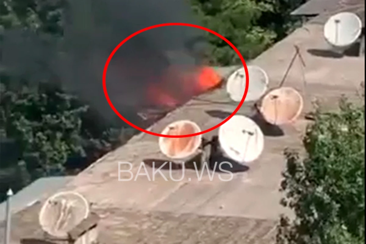 Bakıda yaşayış binasında yanğın - Xəsarət alan var - YENİLƏNİB - VİDEO