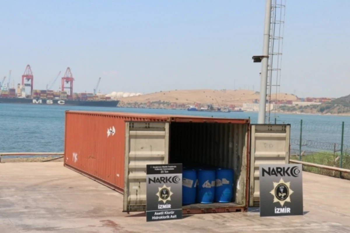 Narkotik istehsalı üçün Çindən göndərilən 26 ton kimyəvi maddə ələ keçirildi