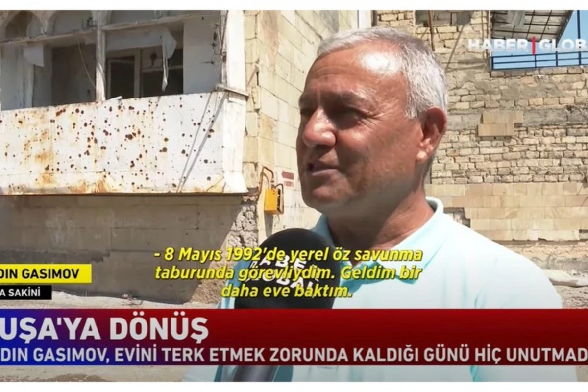 “Haber Global”: 28 il sonra Şuşadakı doğma evinə qayıdan sakinin tapdığı yeganə əşya - VİDEO