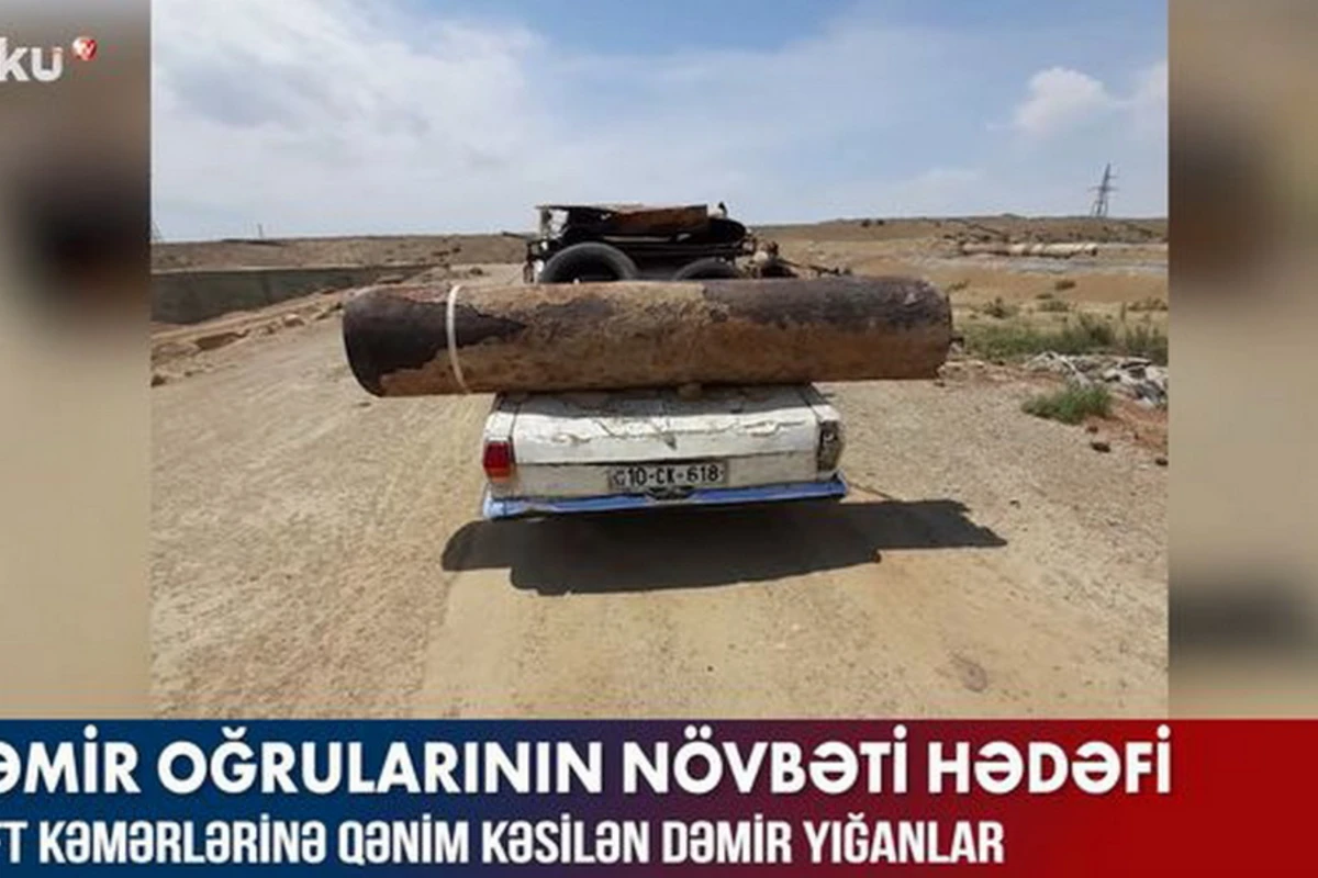 Neft kəmərlərinə qənim kəsilən dəmir yığanlar - VİDEO