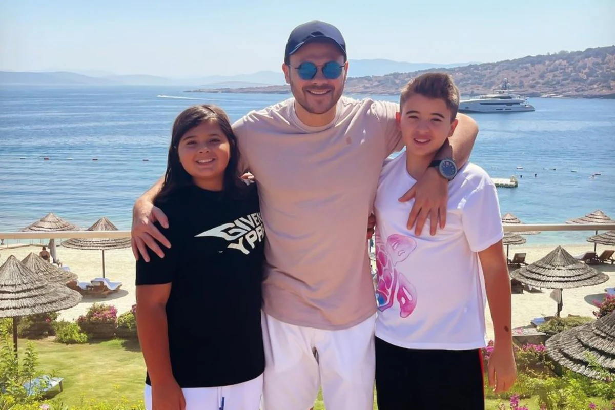 Emin Ağalarov oğulları ilə - FOTO