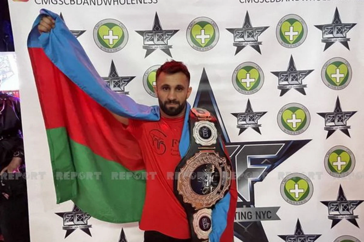 Азербайджанский спортсмен завоевал чемпионский пояс в США - ФОТО