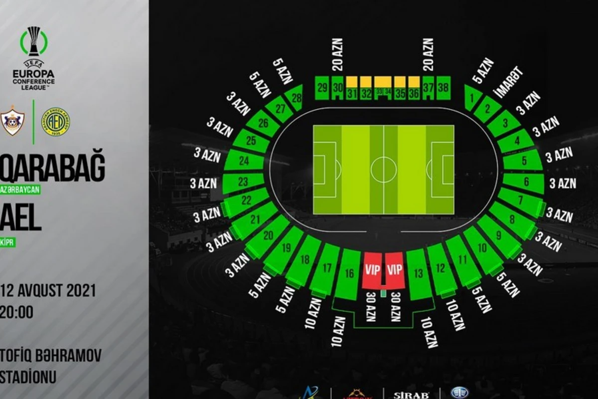 Qarabağ - AEL matçının biletləri satışa çıxarılır Qarabağ - AEL matçının biletləri satışa çıxarılır