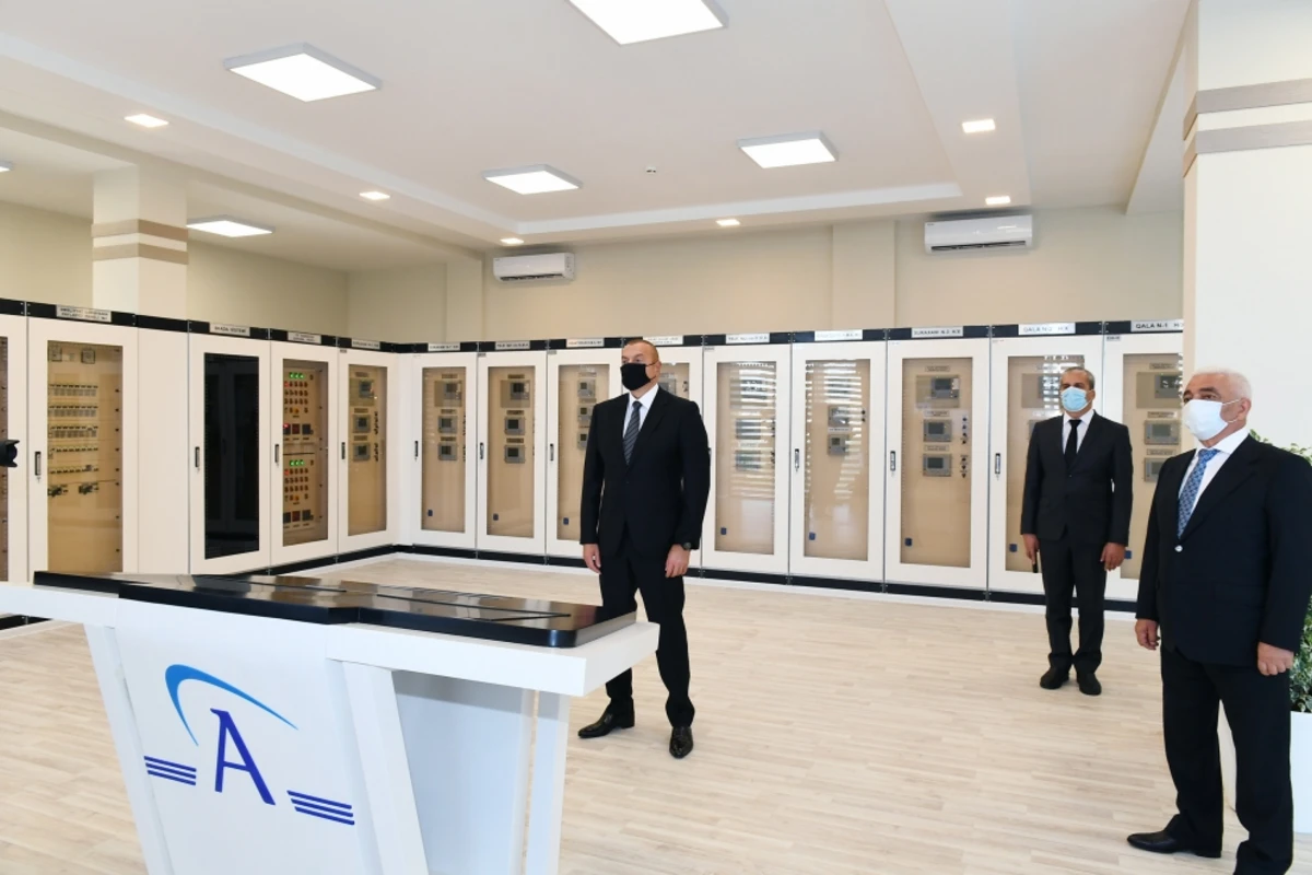 Ильхам Алиев принял участие в открытии капитально реконструированной подстанции Сураханы - ФОТО