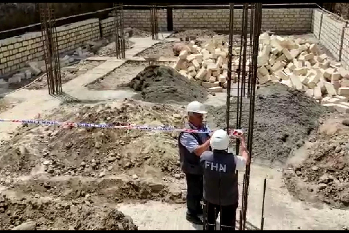 Qanunsuz tikintinin qarşısı alındı - VİDEO