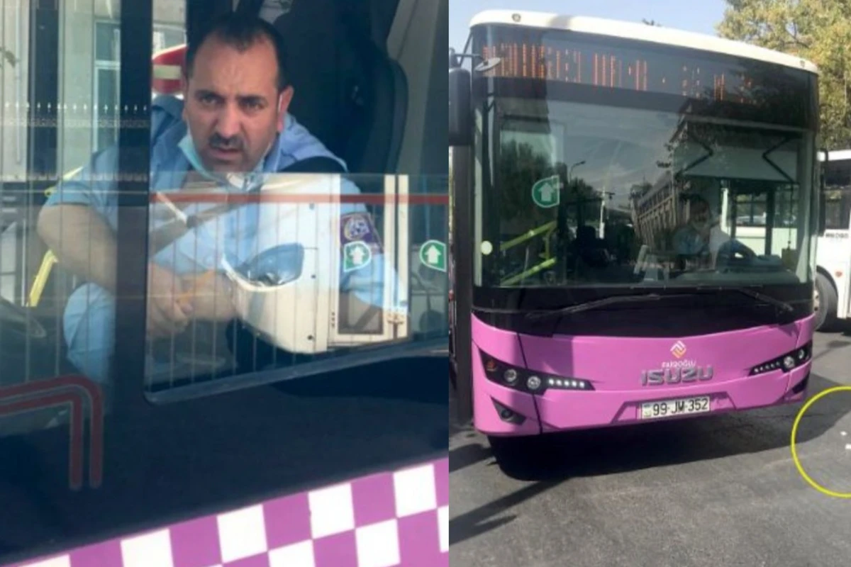 Ətrafı zibilləyən avtobus sürücüsü: “Get öz işinlə məşğul ol” - FOTO