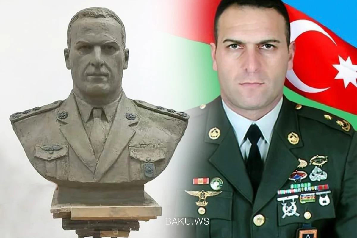 Milli Qəhrəmanımızın büstü hazırlandı - FOTO