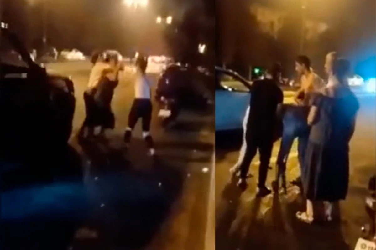 В Баку подрались девушки - ВИДЕО