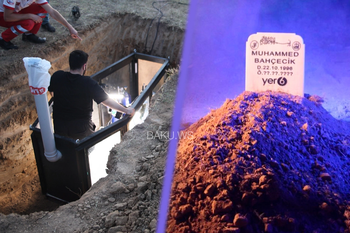Türkiyəli yutuber kəfən geyindi, tabutla basdırıldı - FOTO/VİDEO