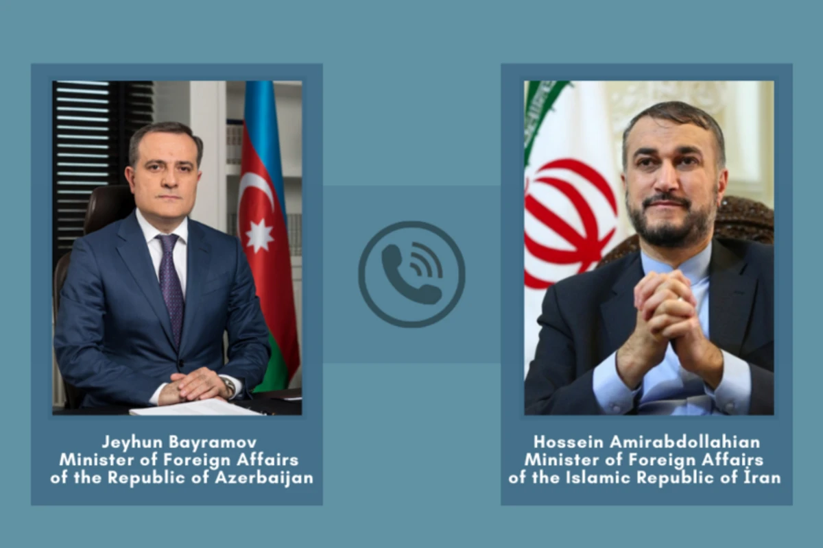 Ceyhun Bayramov iranlı həmkarını təbrik etdi