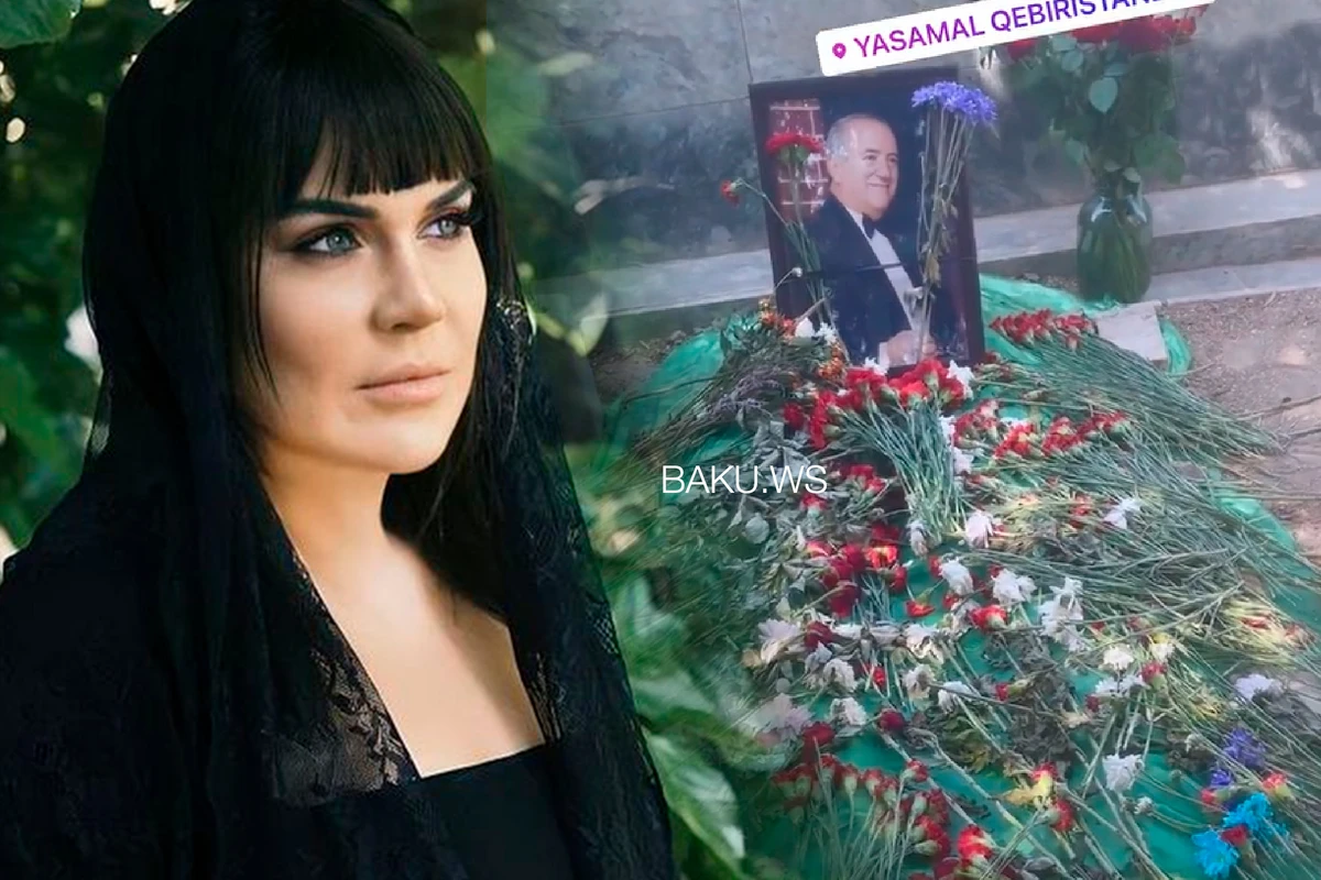 Xatun Əliyeva Səməd Səmədovun qəbrini ziyarət etdi - VİDEO