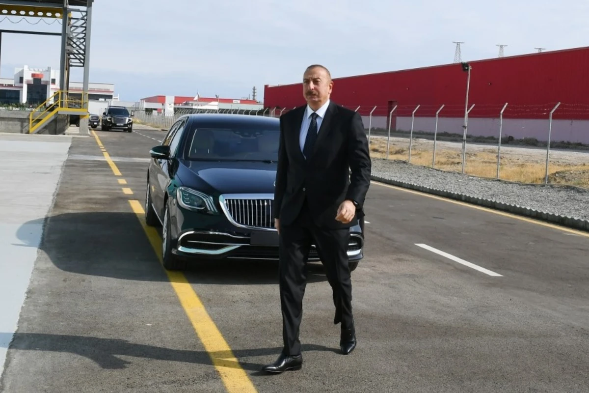 Sumqayıt Kimya Sənaye Parkında “Azmonbat” MMC-nin açılışı olub - YENİLƏNİB - FOTO