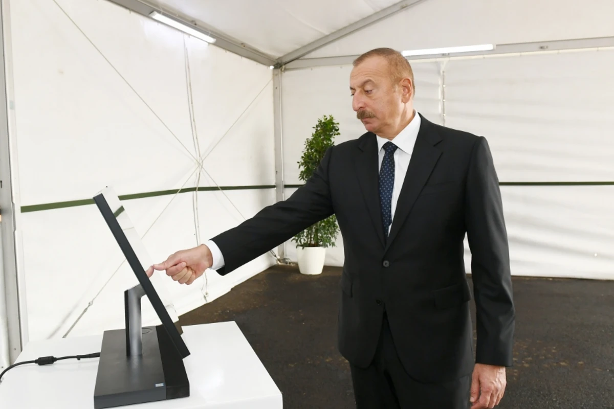 İlham Əliyev “Sumqayıt” Elektrik Stansiyasının yeni estakada nasos stansiyasının açılışında iştirak edib - YENİLƏNİB - FOTO