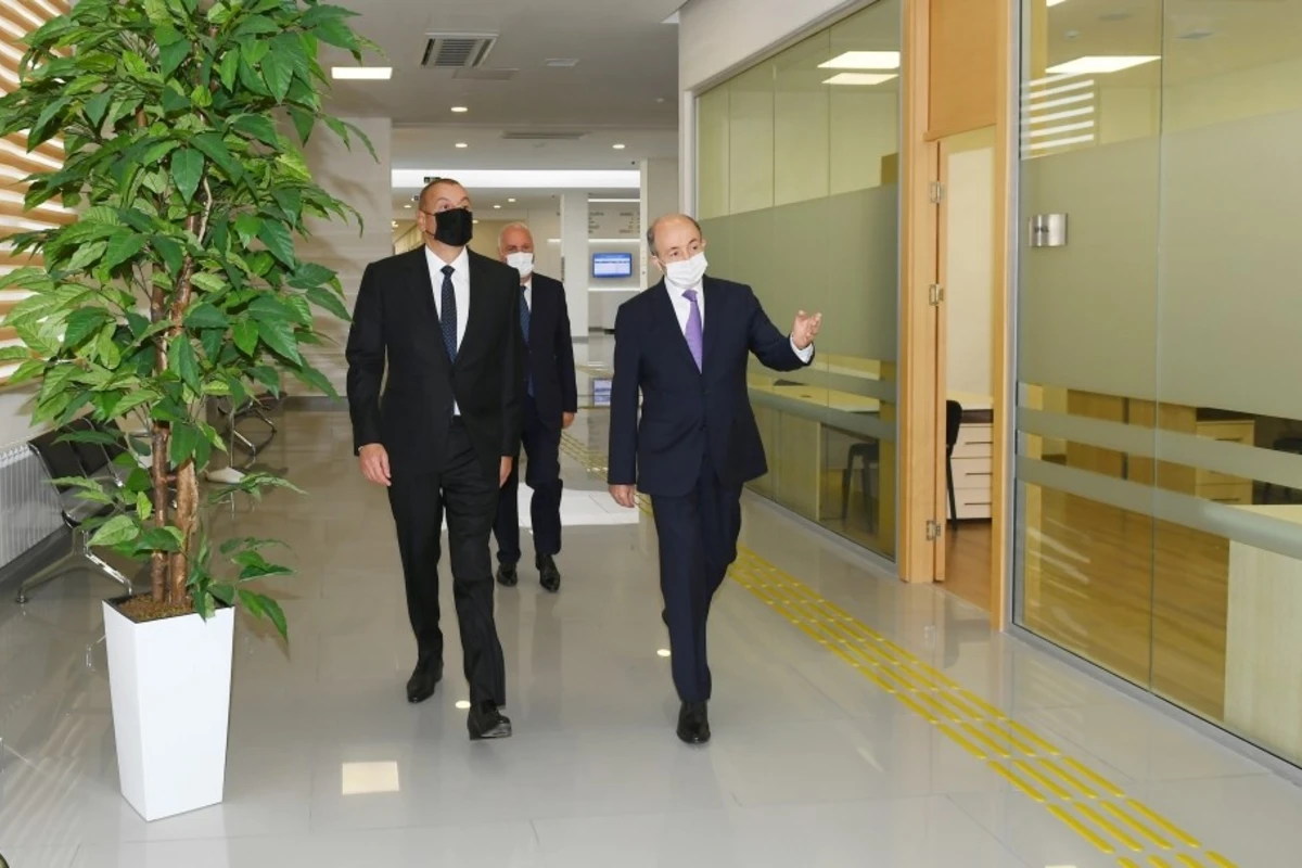 Президент Ильхам Алиев принял участие в открытии Сумгайытского судебного комплекса - ФОТО