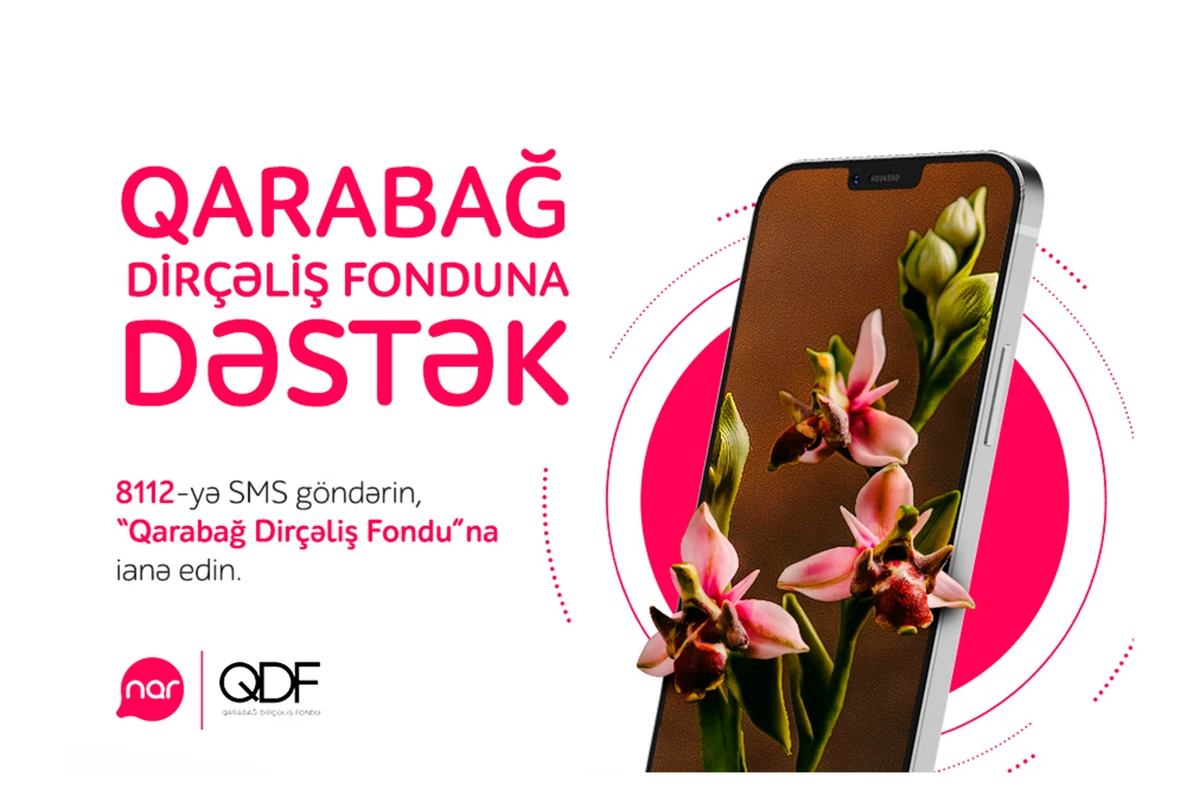 Artıq “Nar” abunəçiləri “Qarabag Dirçəliş Fondu”na ianə edə bilərlər Artıq “Nar” abunəçiləri “Qarabag Dirçəliş Fondu”na ianə edə bilərlər