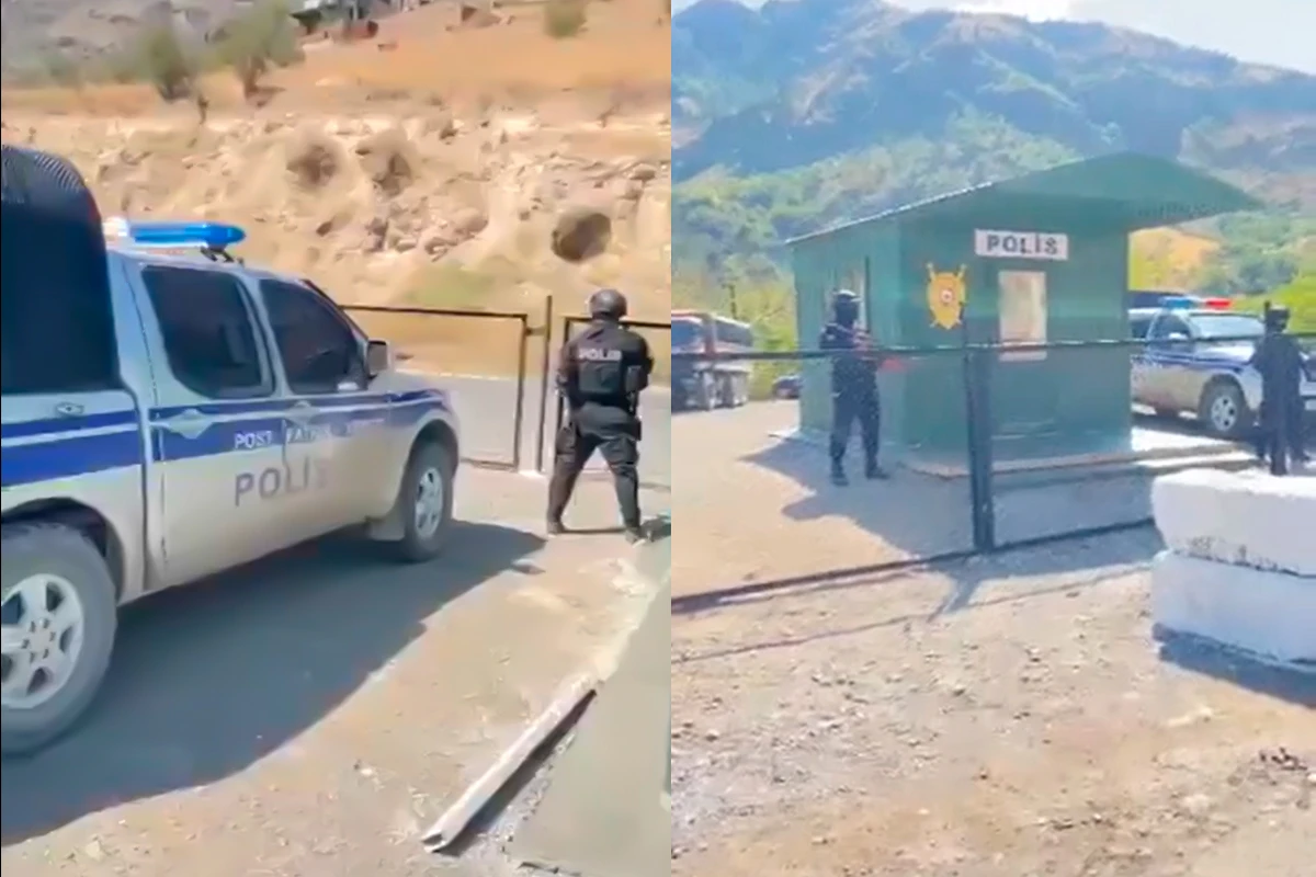 Gorus-Qafan yolunda yeni lövhə: “Azərbaycana daxil olursunuz” - FOTO
