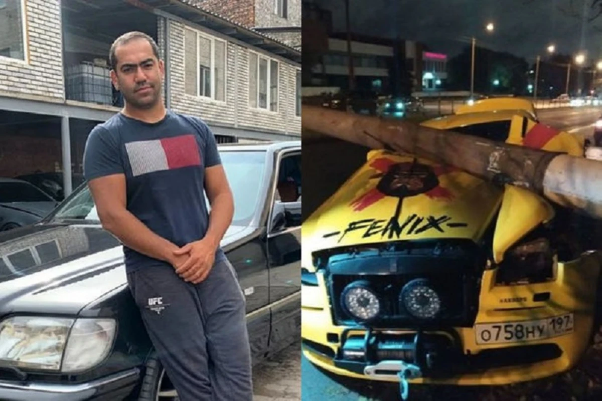 Azərbaycanlı oliqarxın qohumuna məxsus “Rolls-Royce” markalı avtomobil qəzaya düşdü - FOTO