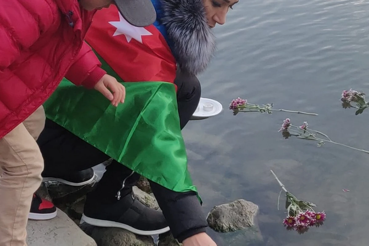 Finlandiyada Anım Günü ilə bağlı aksiya keçirildi - FOTO