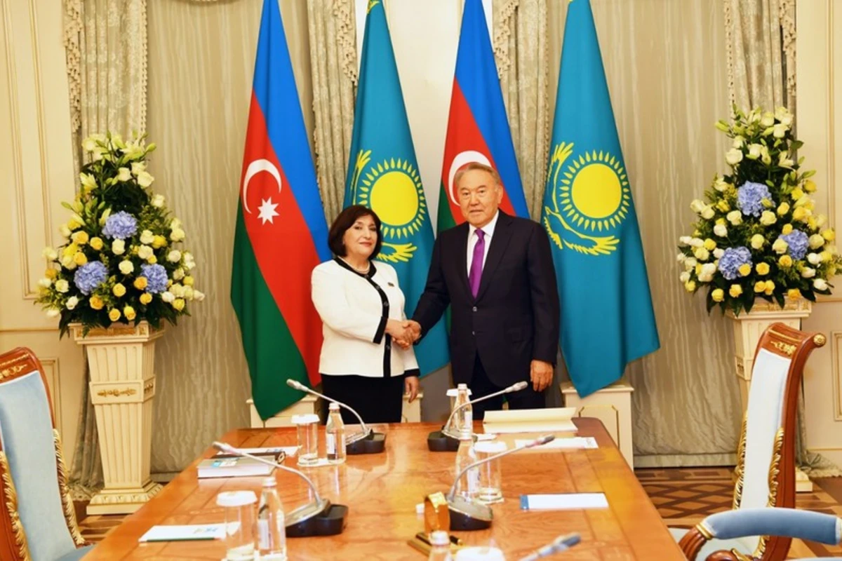 Sahibə Qafarova Nursultan Nazarbayevlə görüşdü