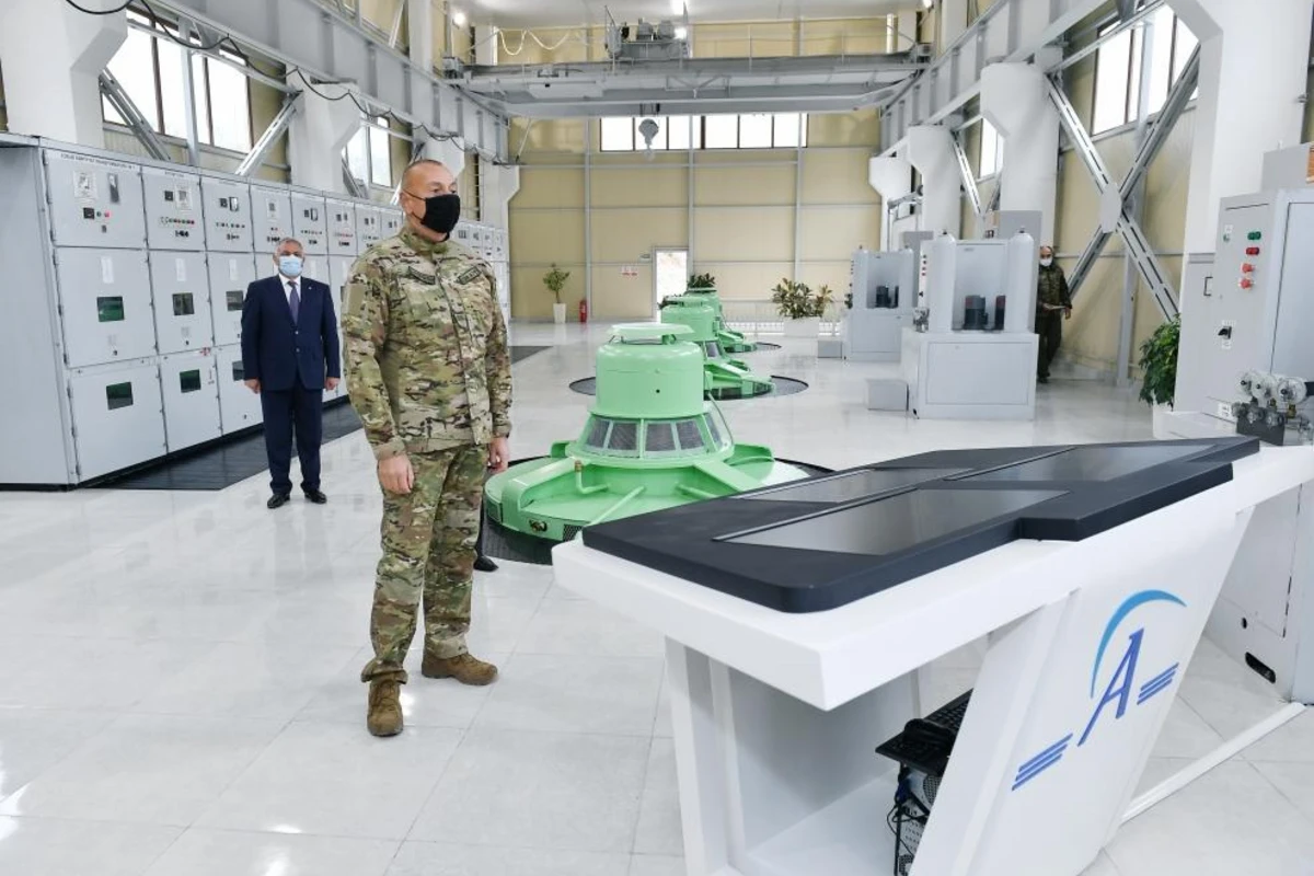 Президент принял участие в открытии гидроэлектростанций Суговушан-1 и Суговушан-2 - ФОТО