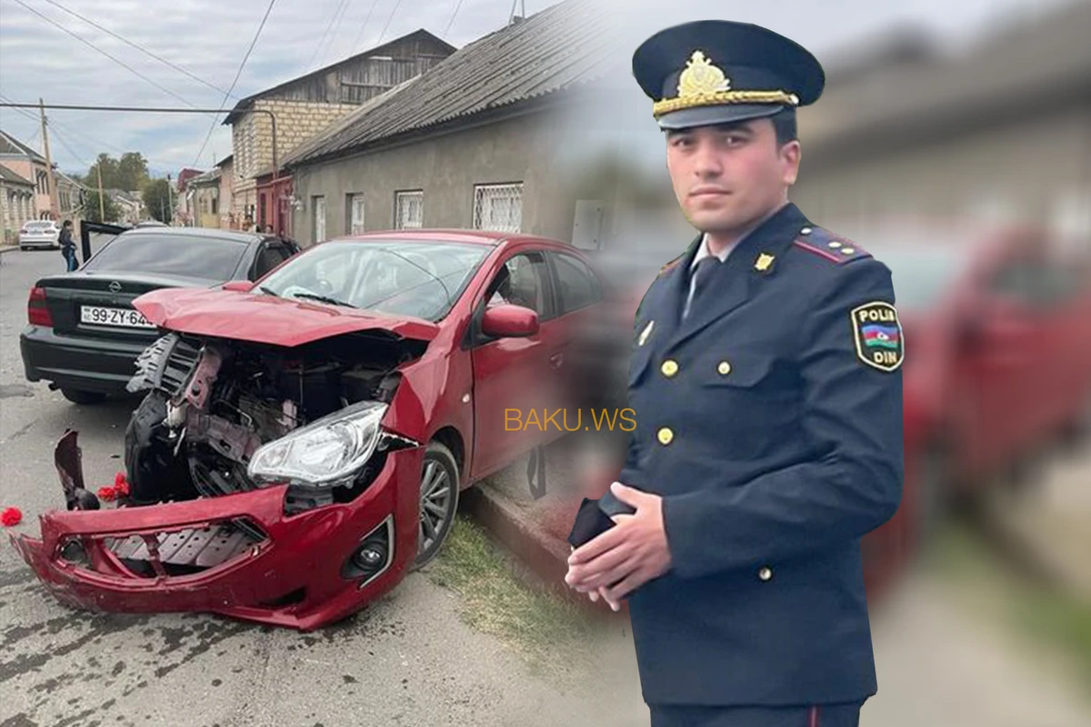 DİN sürücülük vəsiqəsi olmadan qəza törətdiyi deyilən polislə bağlı araşdırma aparır - AÇIQLAMA