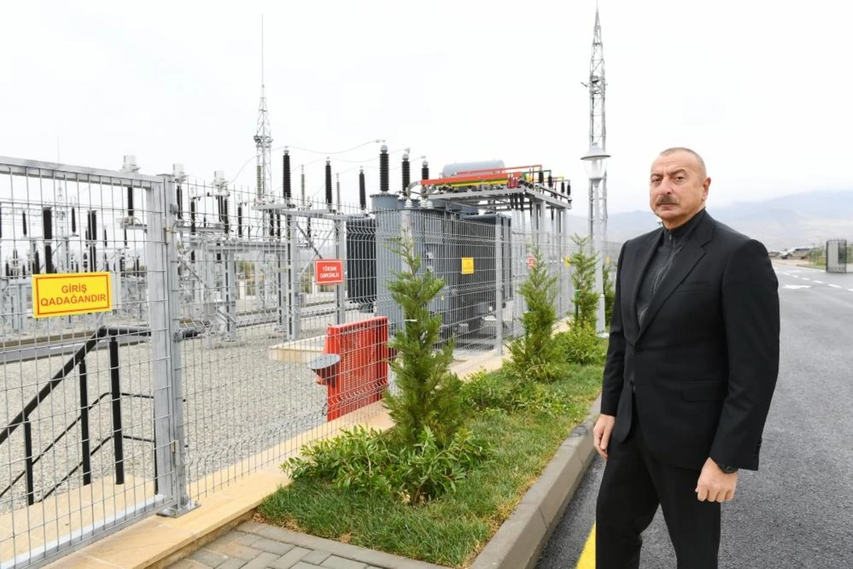 İlham Əliyev Cəbrayılda yeni yarımstansiyanın açılışını edib - FOTO