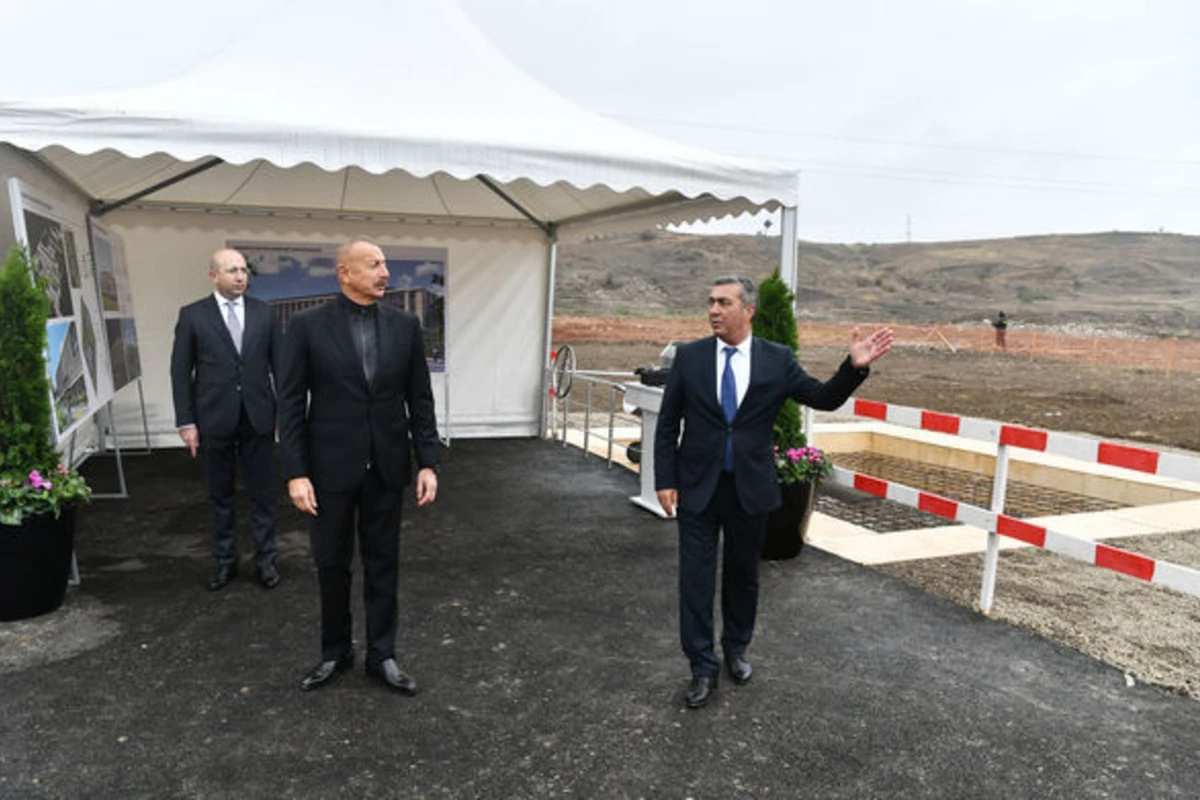 Cəbrayıl Rayon Mərkəzi Xəstəxanasının təməli qoyulub - FOTO