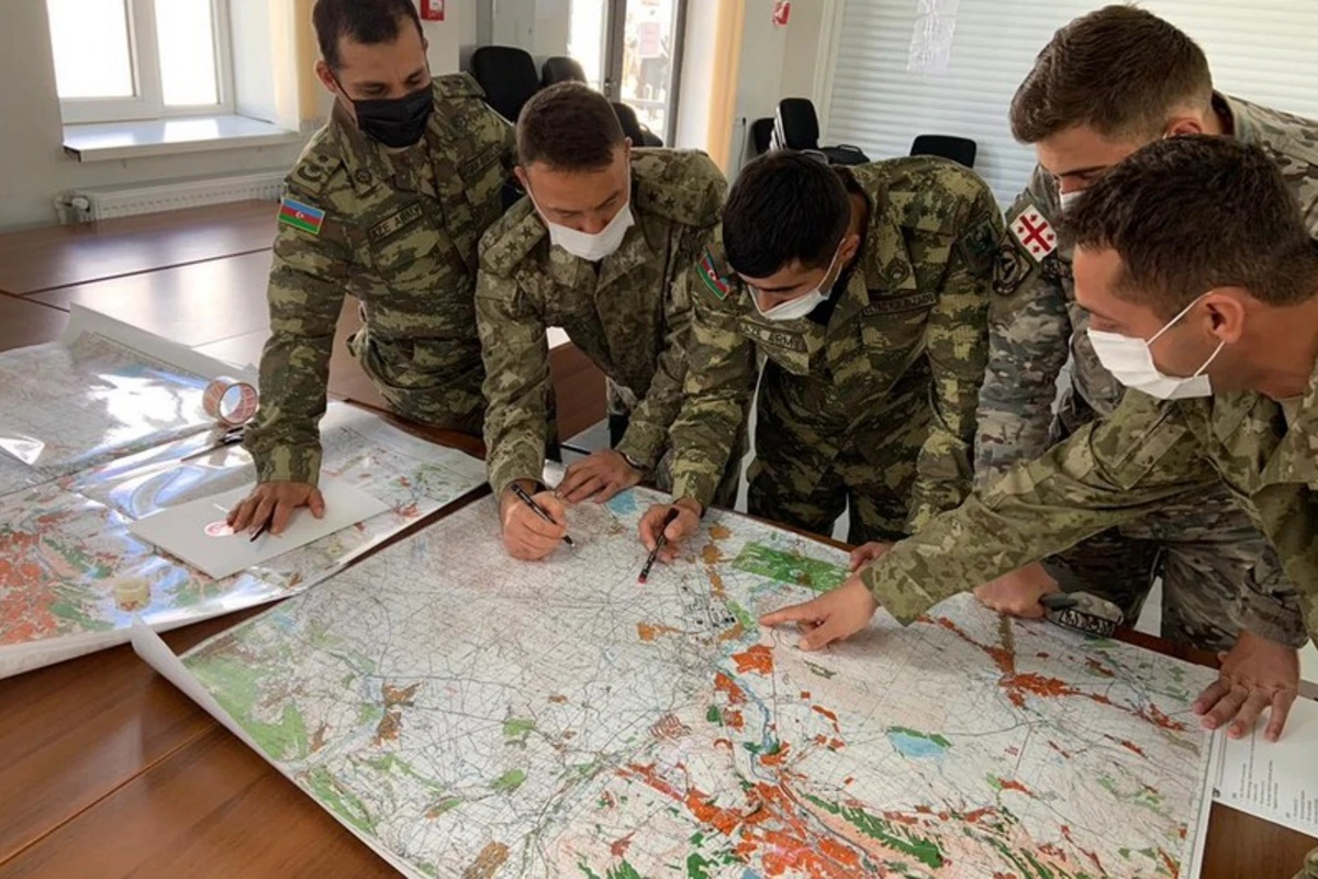 Кадры совместных военных учений Азербайджана, Турции и Грузии - ФОТО