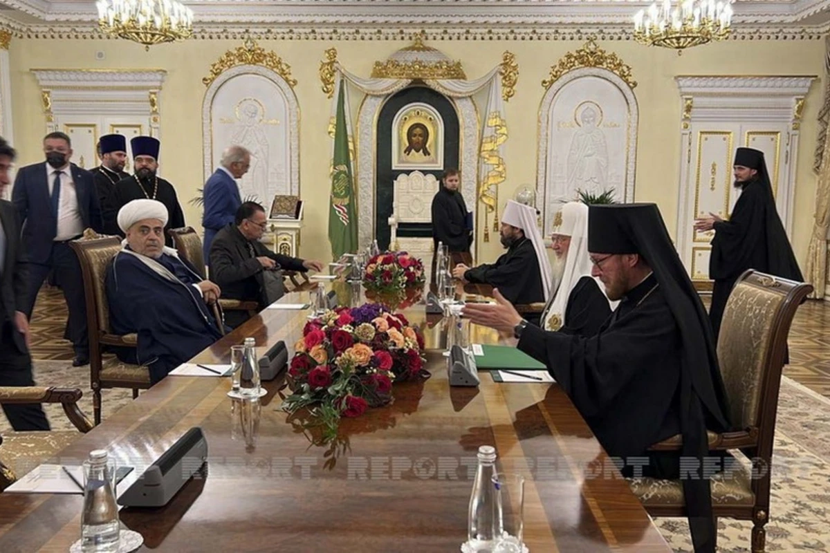Началась встреча Аллахшукюра Пашазаде и патриарха Кирилла - ФОТО