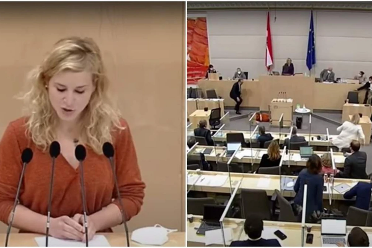 Австрийский депутат упала в обморок, выступая на заседании парламента - ВИДЕО Австрийский депутат упала в обморок, выступая на заседании парламента - ВИДЕО