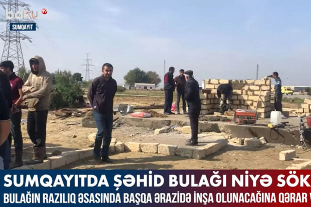 Sumqayıtda Şəhid bulağı niyə sökülüb? – VİDEO Sumqayıtda Şəhid bulağı niyə sökülüb? – VİDEO