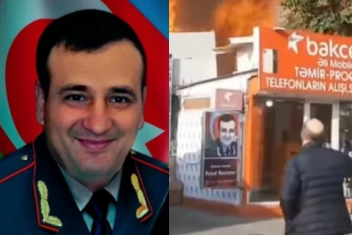 Yanğından malını yox, Polad Həşimovun şəklini çıxardı - VİDEO