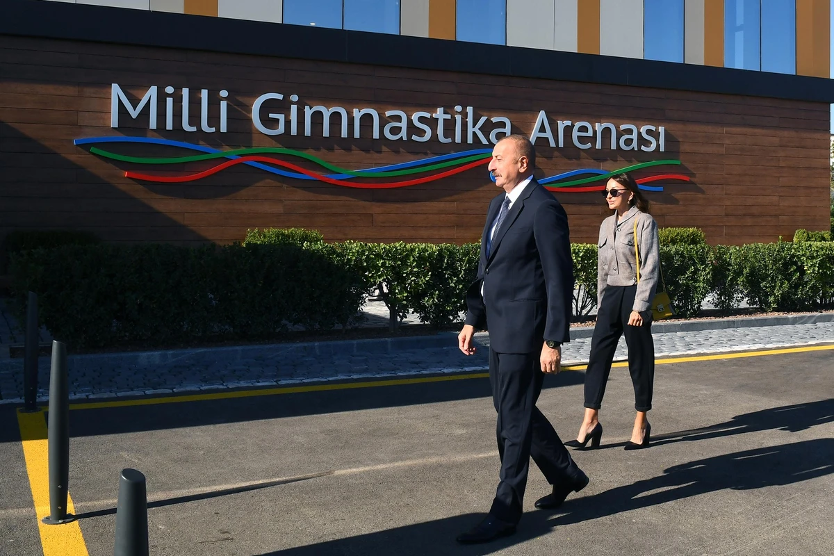 Prezident Milli Gimnastika Arenasının yeni məşq binasında yaradılan şəraitlə tanış olub - FOTO