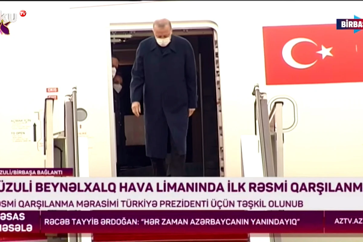 Ərdoğanı gətirən təyyarə Füzuli Hava Limanına eniş edib - YENİLƏNİB - VİDEO Ərdoğanı gətirən təyyarə Füzuli Hava Limanına eniş edib - YENİLƏNİB - VİDEO