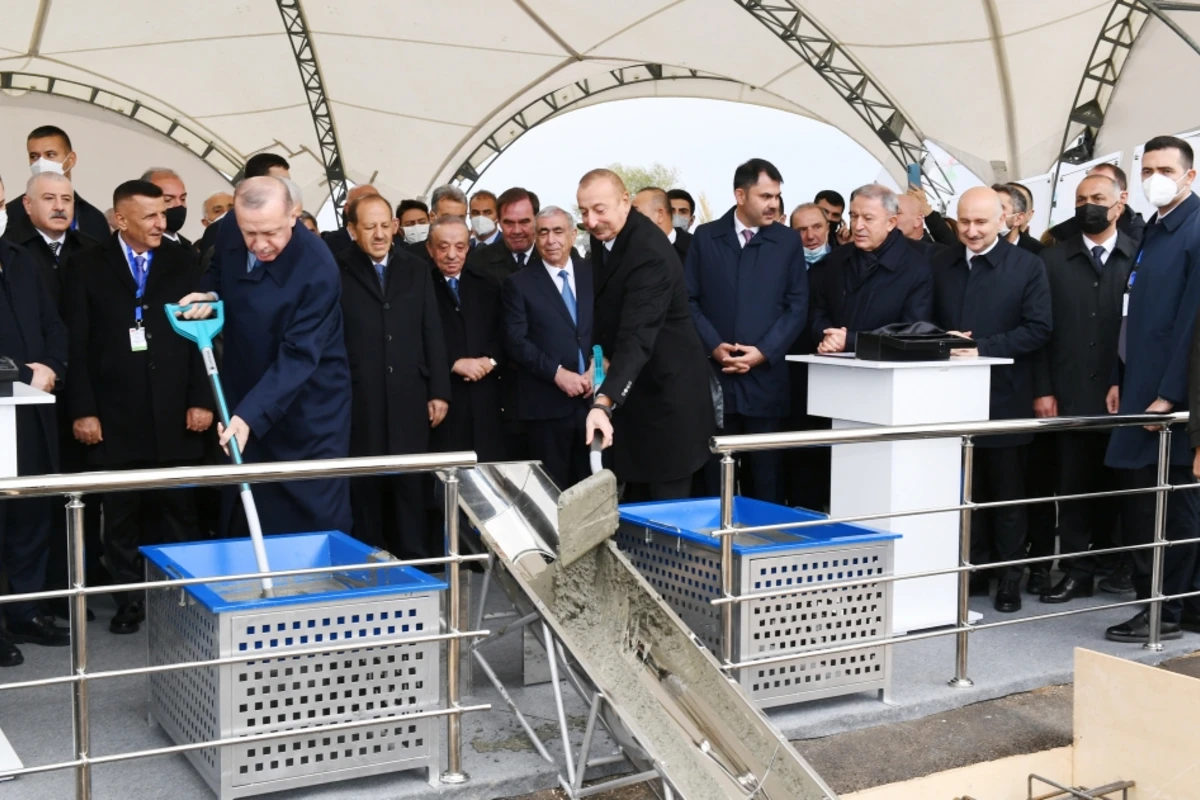 İlham Əliyev və Ərdoğan Zəngəzur Dəhlizinin təməlini qoydular - FOTO