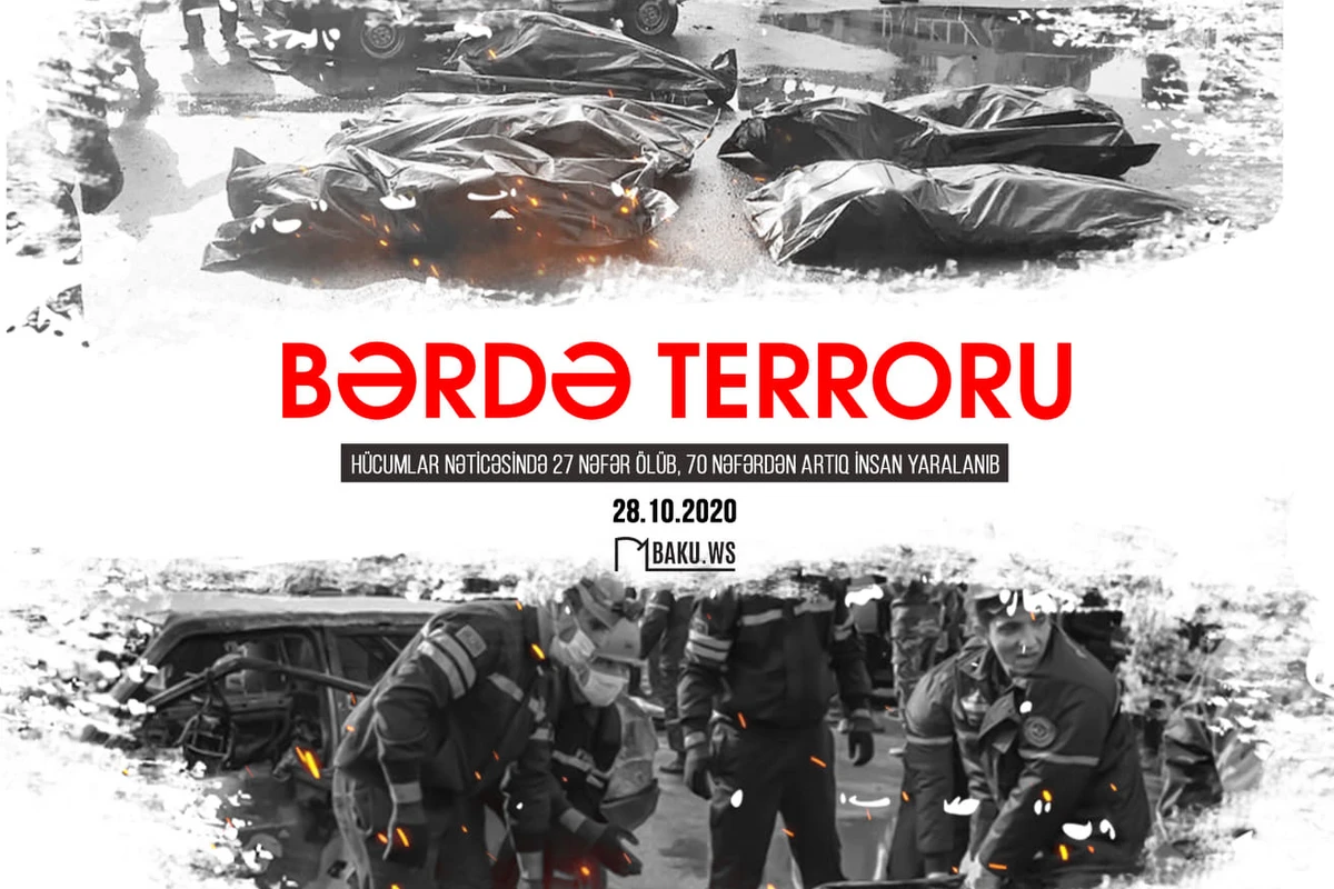 Bərdə şəhərinin erməni terroruna məruz qalmasından 1 il ötür