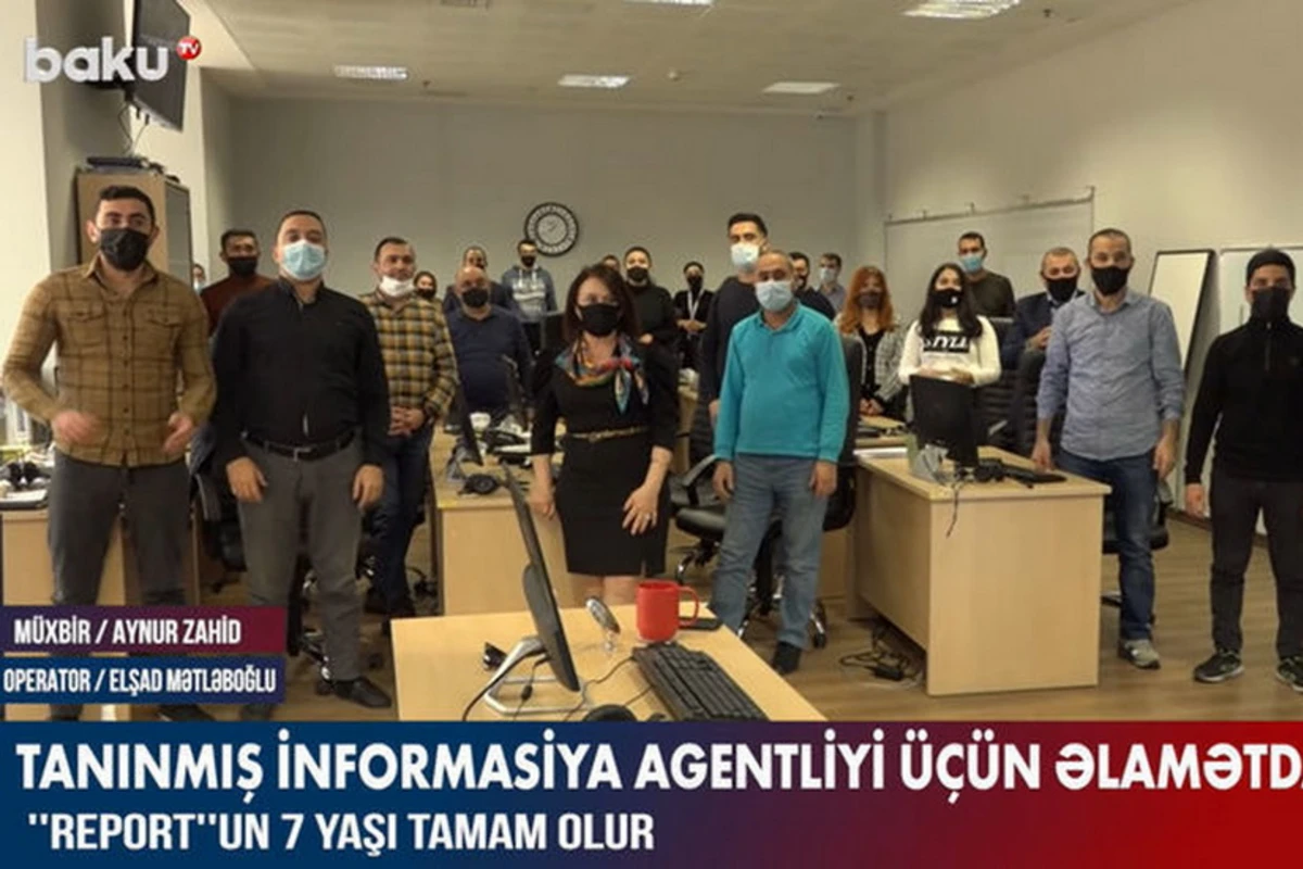 Baku TV поздравил Report с семилетием - ВИДЕО