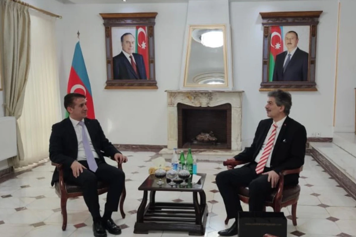 Türkiyənin İrandakı səfiri Azərbaycan səfirliyində - FOTO