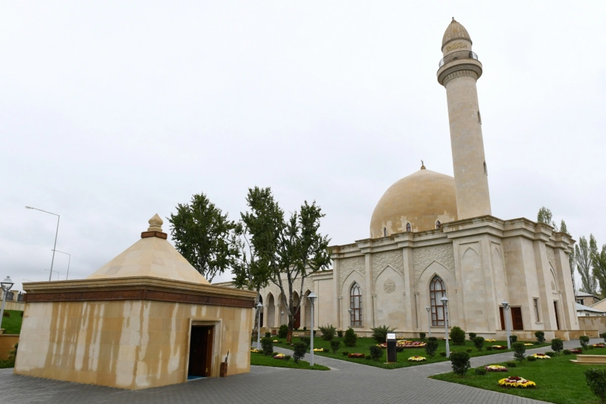 Şamaxıdakı Pirsaat Baba ziyarətgah-məscid kompleksinin bərpa və yenidənqurmadan sonra açılışı oldu - FOTO