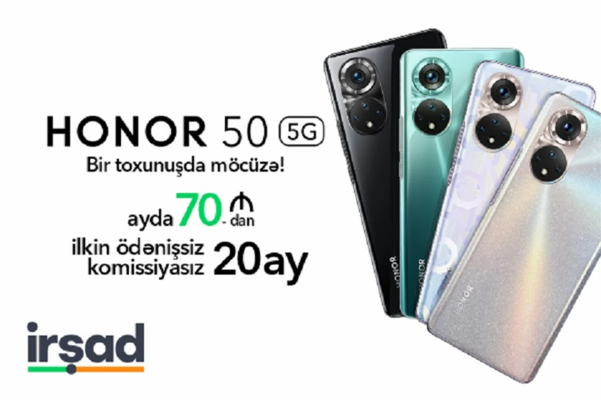 Yeni Honor 50 möhtəşəm kampaniya ilə artıq satışda - FOTO Yeni Honor 50 möhtəşəm kampaniya ilə artıq satışda - FOTO