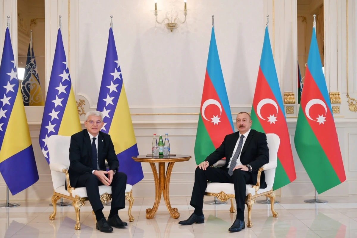 İlham Əliyev Bosniya və Herseqovinanın Rəyasət Heyətinin üzvü Şefik Caferoviçlə görüşüb - FOTO