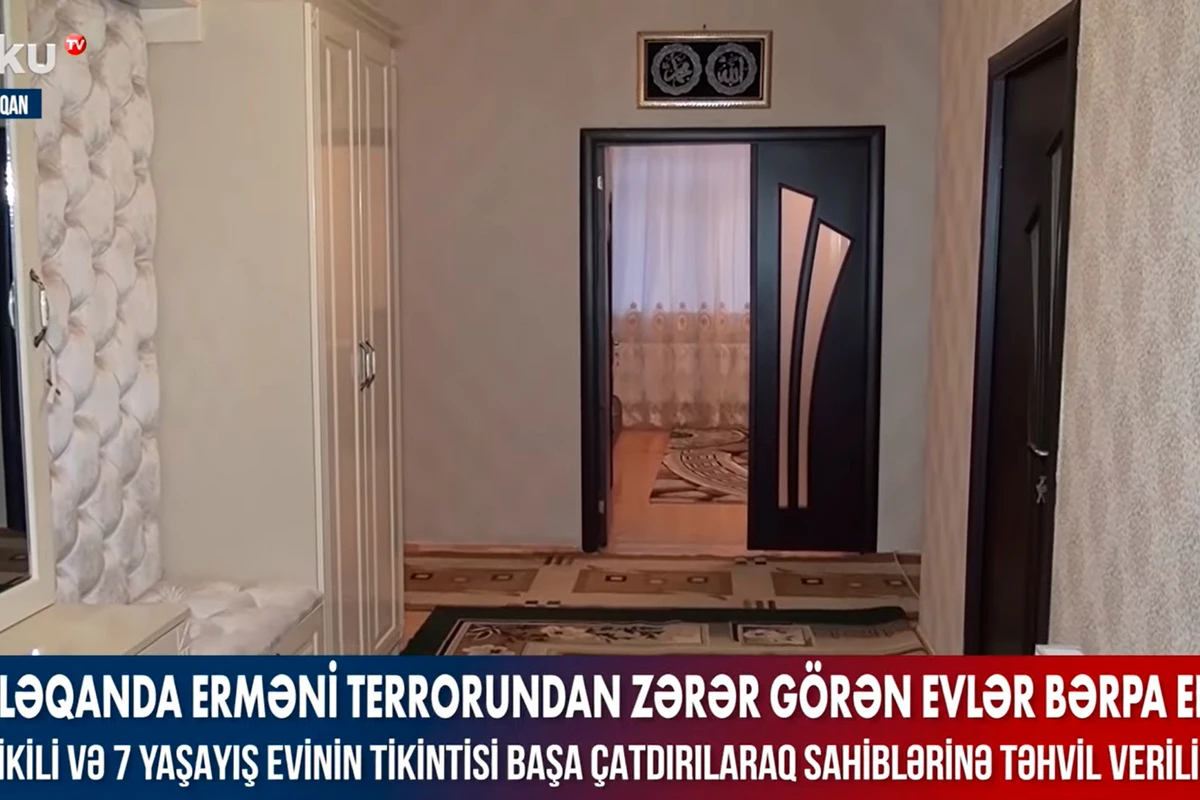 Beyləqanda erməni terrorundan zərər görən evlər bərpa edilib - VİDEO