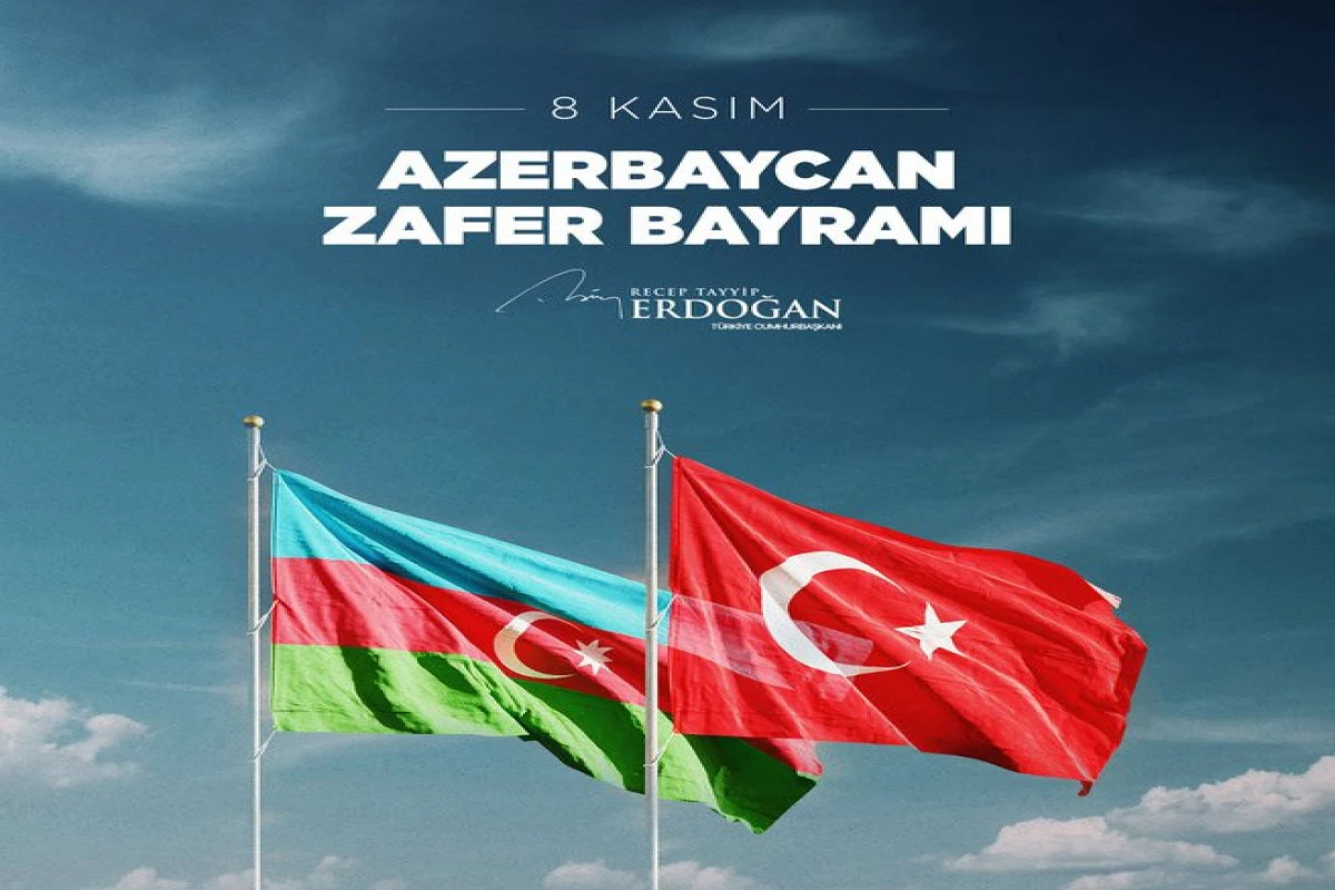 Ərdoğan Azərbaycanın Zəfər Bayramını təbrik edib